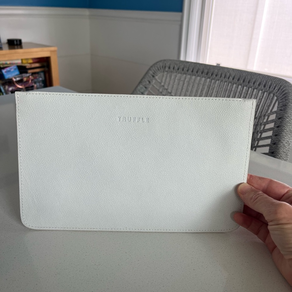 Truffle Pebble Leather Pouch